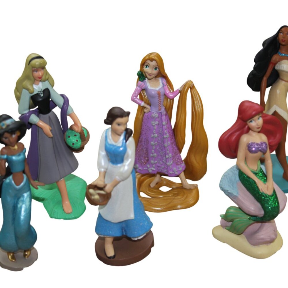 Disney Princess PVC Figurine Lot Cake Toppers 3.5" Toys Vietnam Jasmine Belle